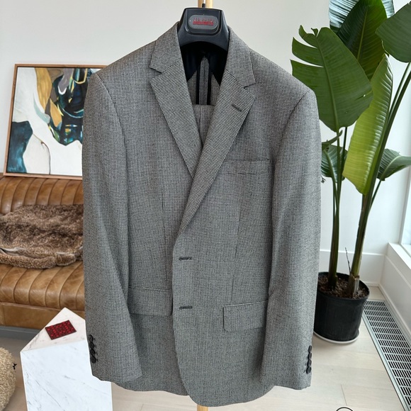 Men’s suit Aquascutum London - houndstooth wool thick - Picture 1 of 11